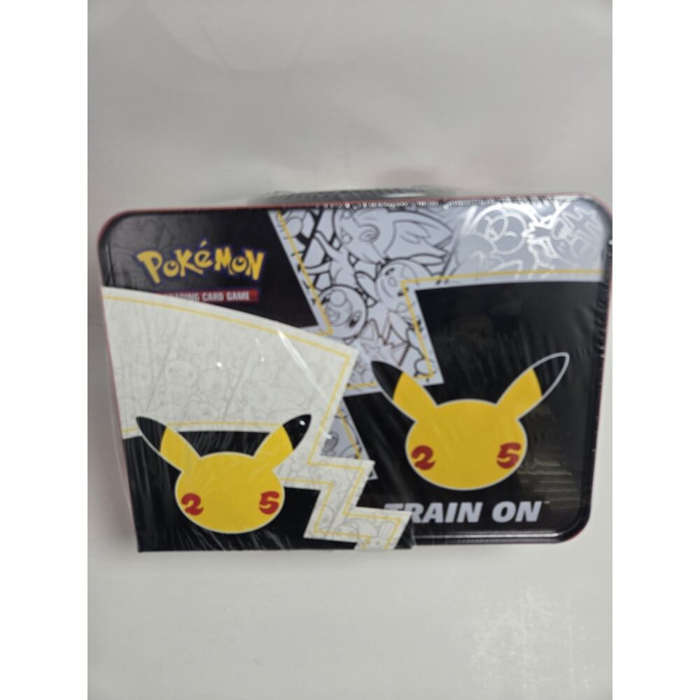 Pokemon 25th Anniversary Celebrations Treasure Chest Lunchbox Tin SEALED n610